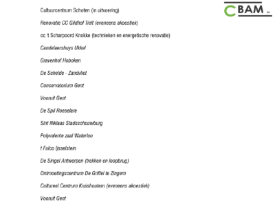 Theatertechnieken referentieprojecten
